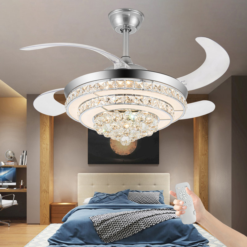 House of Hampton® Dezani 42'' Ceiling Fan with LED Lights & Reviews